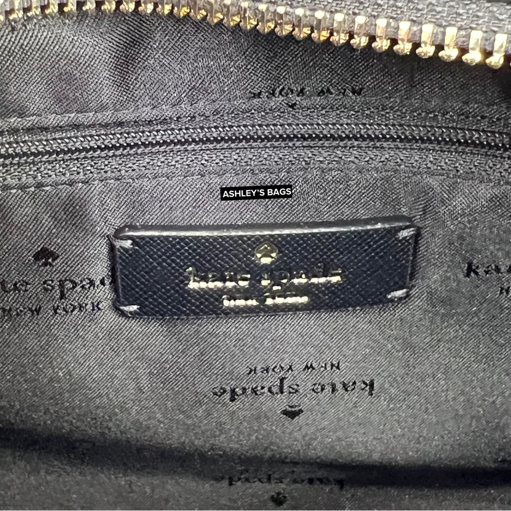 Kate Spade Madison Medium Satchel Crossbody In Black - Picture 9 of 11